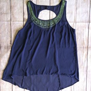 Torrid Size “0” Sheer Summer Top Long in Back